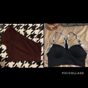1 Victoria Secret and 1 Pink Sports Bras